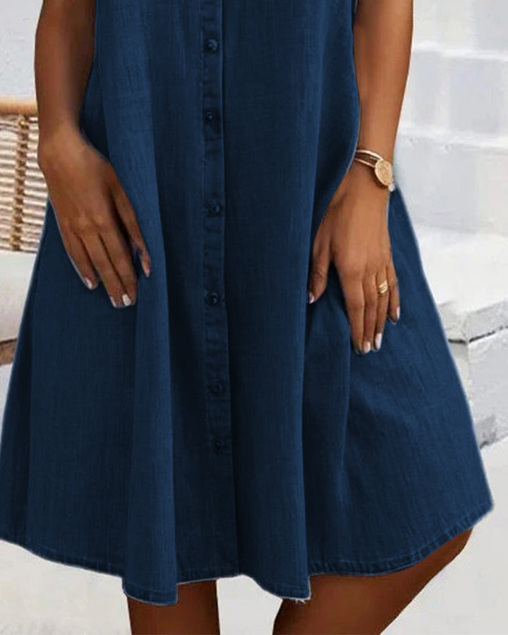 STELLA™ - MIDI-JURK MET KORTE MOUWEN