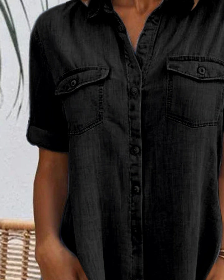 STELLA™ - MIDI-JURK MET KORTE MOUWEN