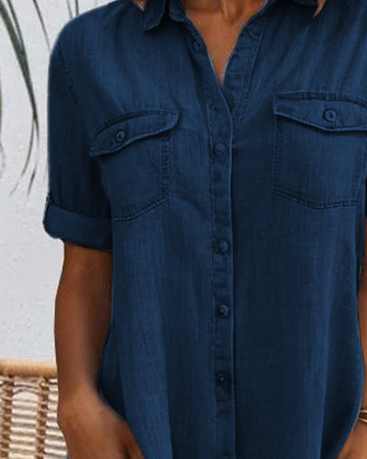 STELLA™ - MIDI-JURK MET KORTE MOUWEN