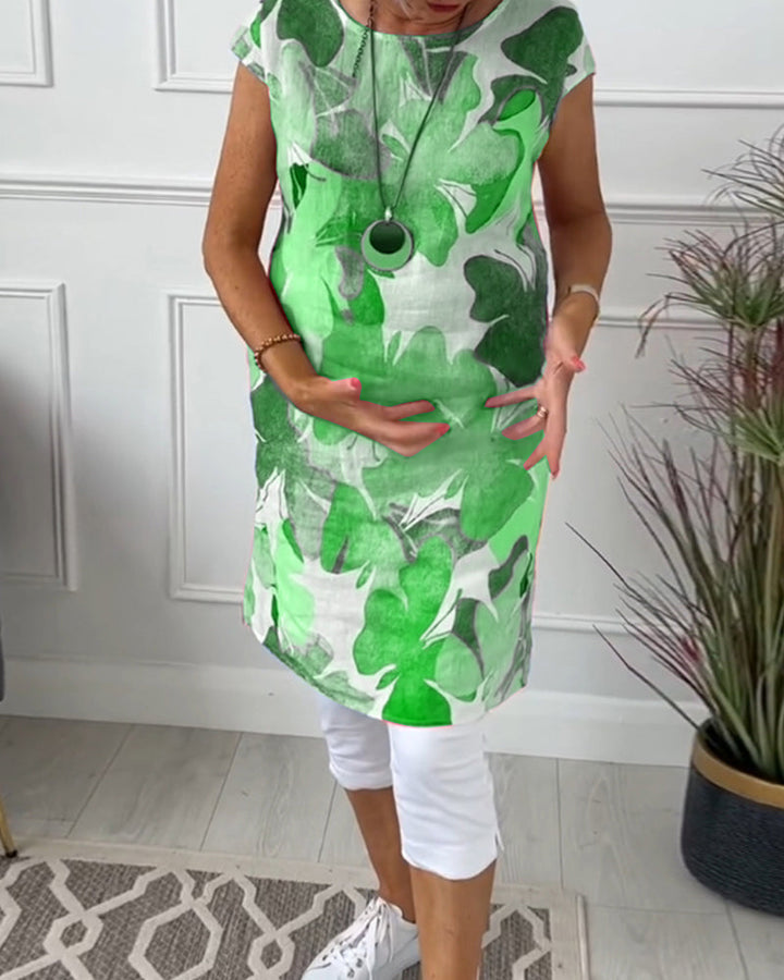 LUCIENNE™ - KLEURRIJKE LANGE BLOEMENPRINT TOP