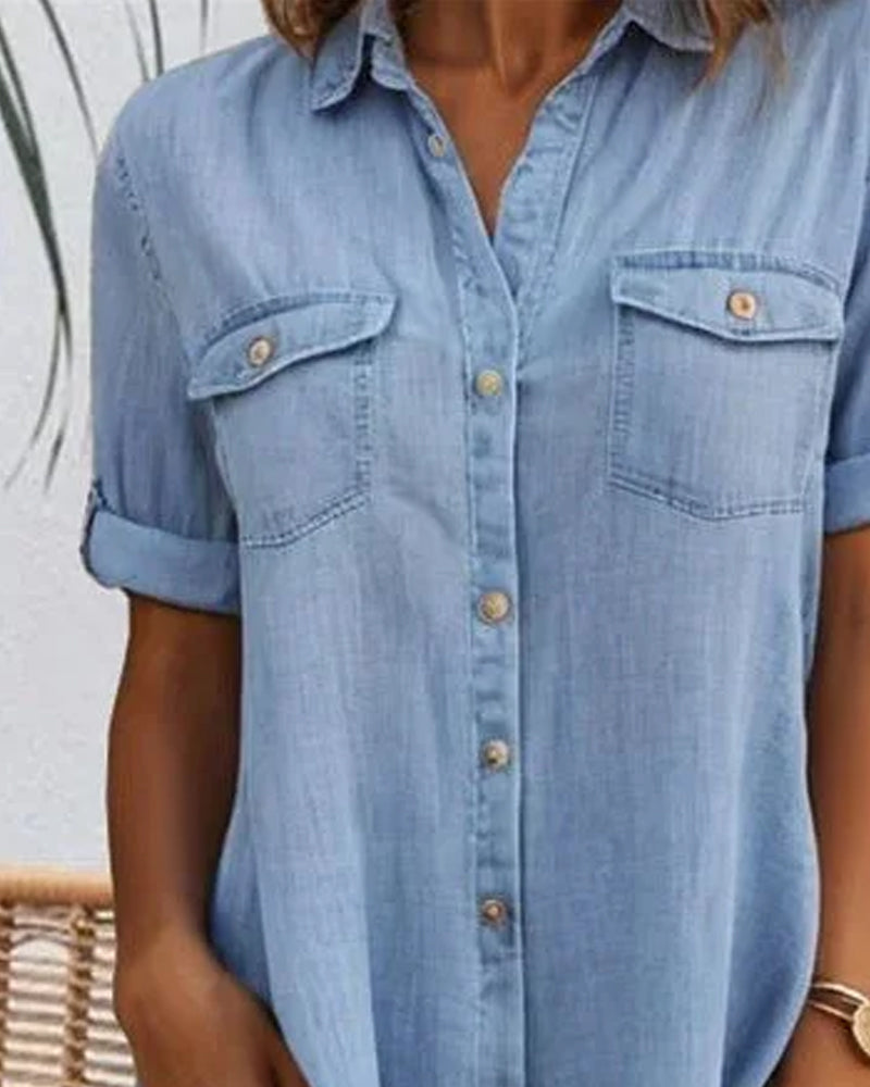STELLA™ - MIDI-JURK MET KORTE MOUWEN