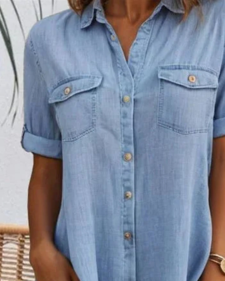 STELLA™ - MIDI-JURK MET KORTE MOUWEN
