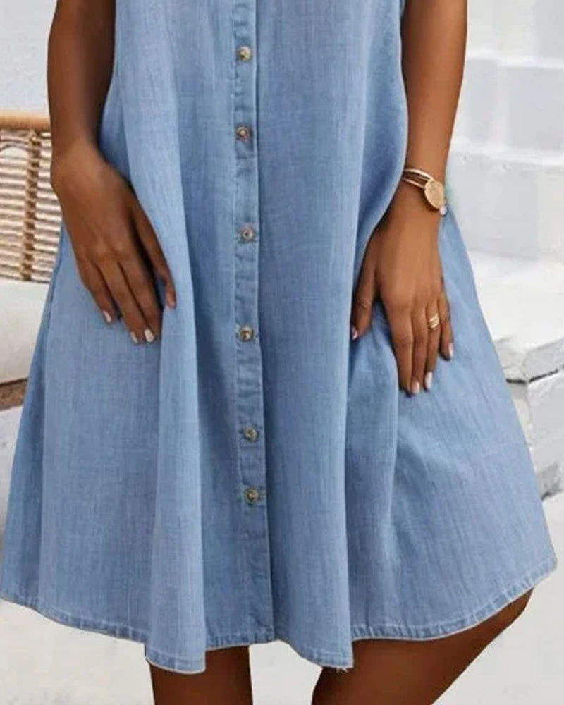 STELLA™ - MIDI-JURK MET KORTE MOUWEN